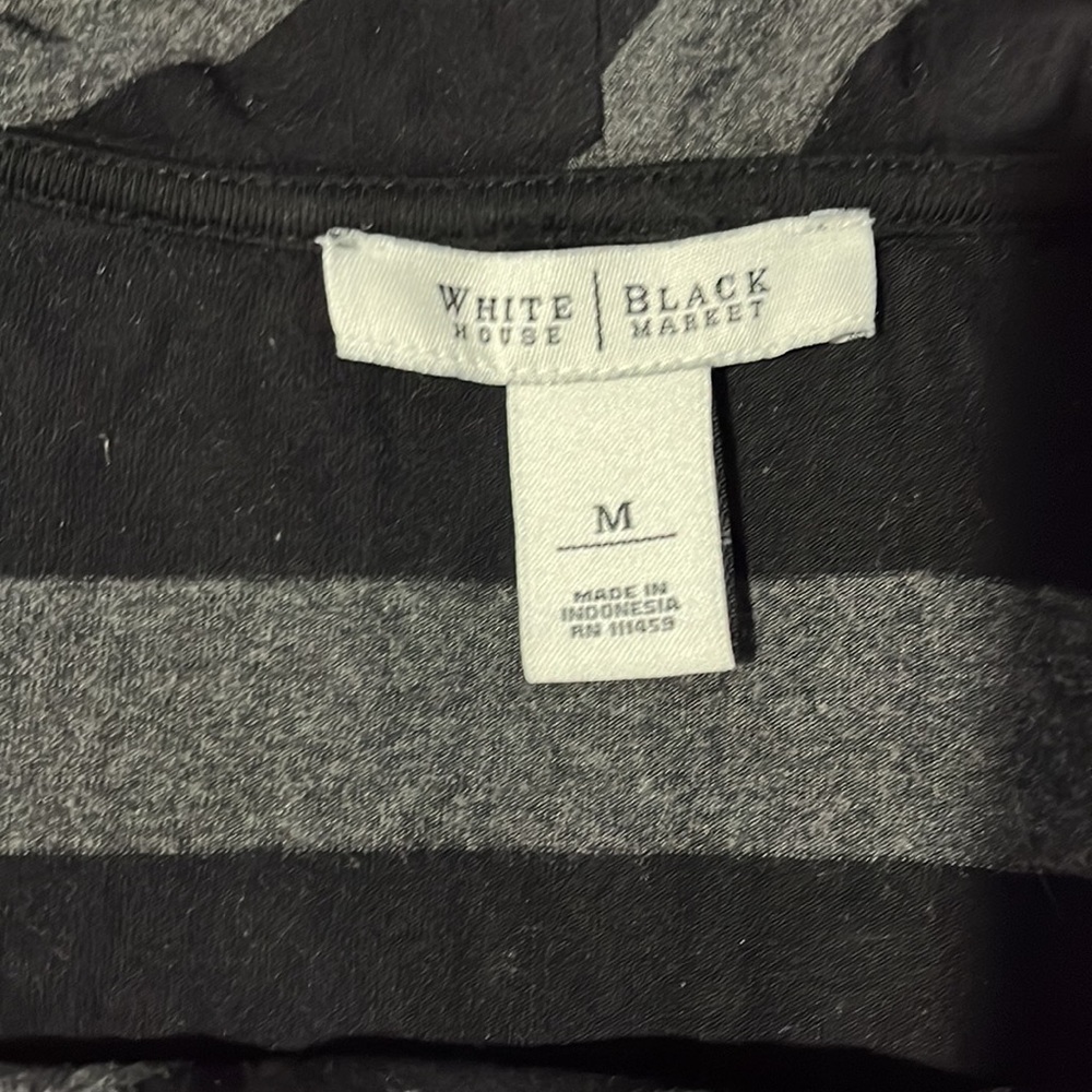 Grey and black striped sweater dresss